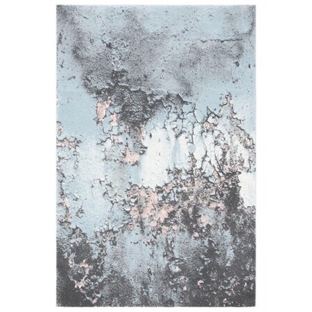 Safavieh 6 ft. 7 in. x 9 ft. Glacier 125L Power Loomed Rectangle Area Rug Blue & Pink GLA125L-6